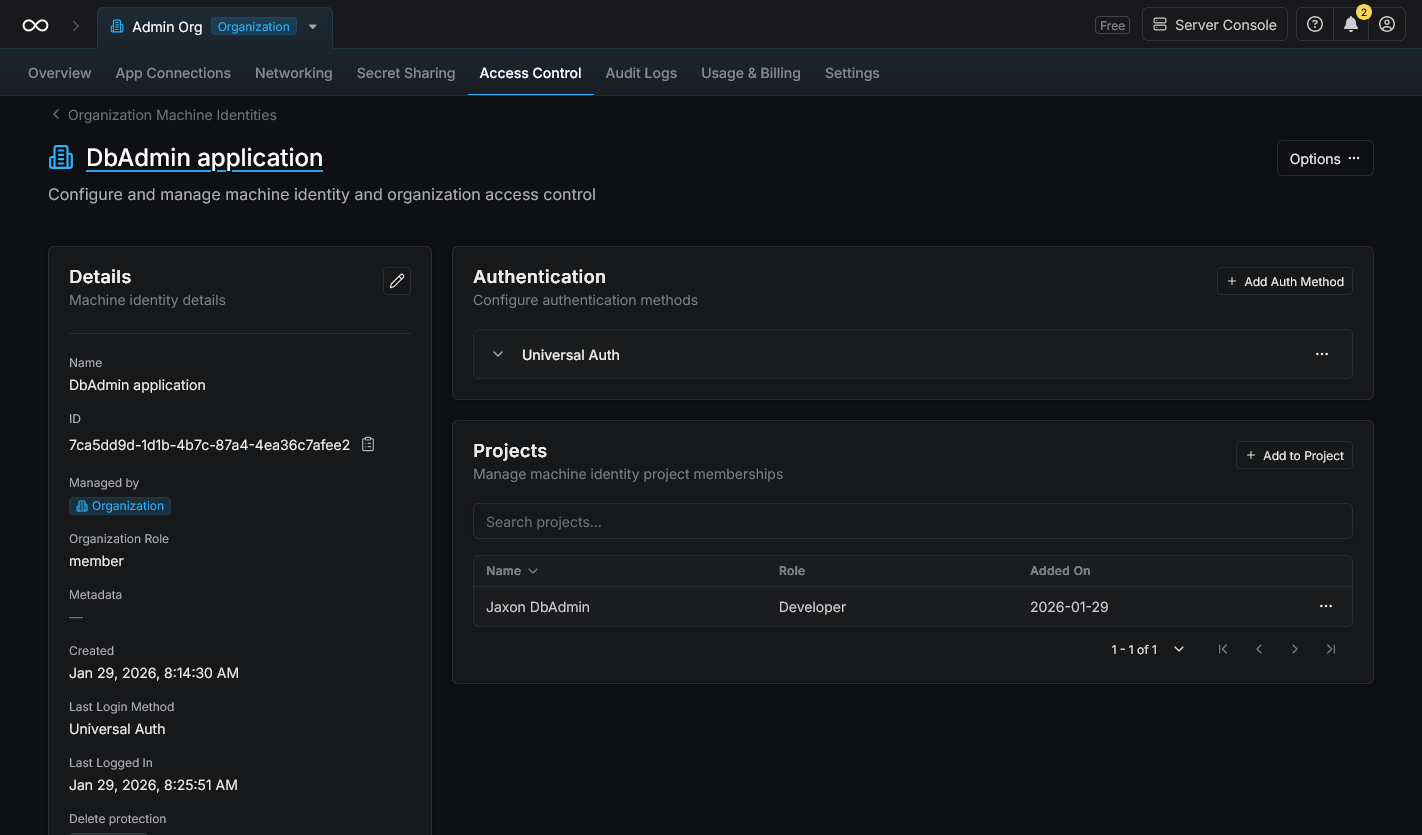 infisical-machine-identity-project