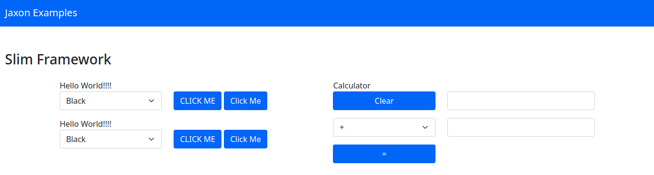 Slim Framework demo